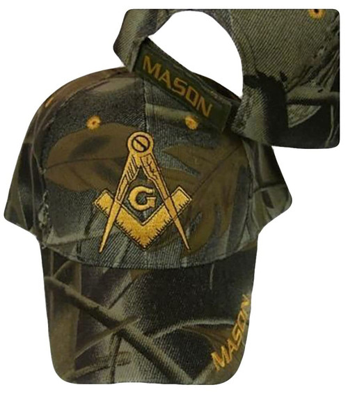Trade Winds Lot of 2 Mason Camo Embroidered Hat Mason Masonic Lodge Camouflage Cap