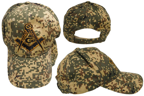 Trade Winds Mason Masonic Freemason Digital Camouflage Cotton Adjustable Embroidered Cap Hat Trade Winds Mason Masonic Freemason Digital Camouflage Cotton Adjustable Embroidered Cap Hat