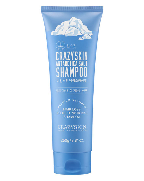 CRAZY SKIN Antartica Salt Scalp Ice Shampoo 8.81 Fl Oz Dandruff Clarifying & Exfoliating Buildups for healthy hair growth. For Dry, Itchy, Flaky, Oily Scalp