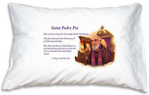 Prayer Pillowcase St Padre Pio Prayer Pillowcase St Padre Pio