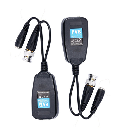 CCTV Coax BNC Video Power Balun Transceiver to CAT5e 6 RJ45 Connector (1 Pair) CCTV Coax BNC Video Power Balun Transceiver to CAT5e 6 RJ45 Connector (1 Pair)