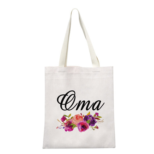 GJTIM Oma Gift Grandma Birthday Gift Oma Reusable Tote Shopping Bag Mother's Day Gift for Oma(Oma)