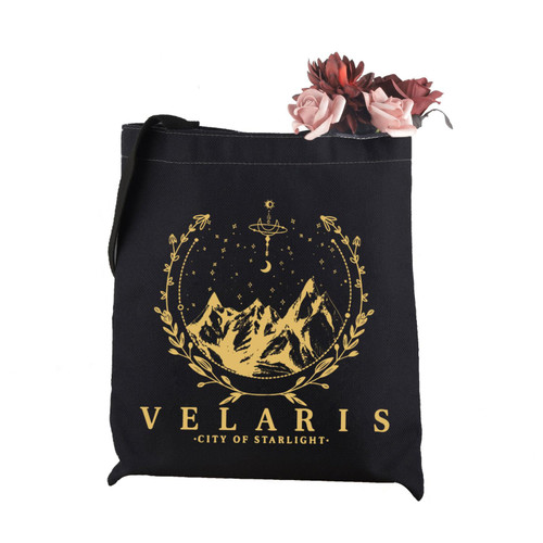 WCGXKO Velaris The City of Starlight ACOTAR Book Lover Canvas Tote Bag Book Bag (Velaris) WCGXKO Velaris The City of Starlight ACOTAR Book Lover Canvas Tote Bag Book Bag (Velaris)