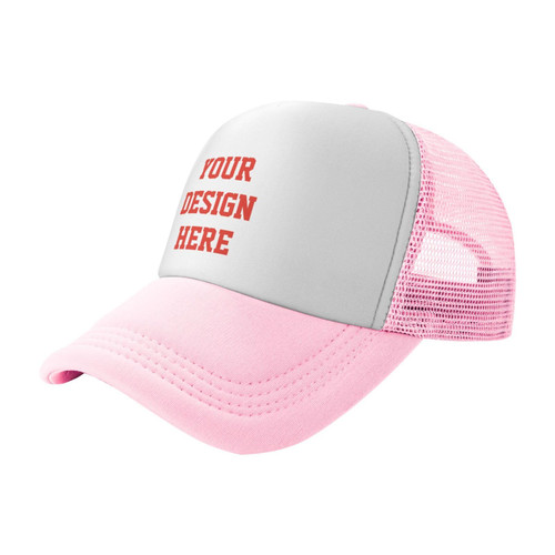 Custom Hat Your Design Here Personalized Trucker Hats Customized Dad Hat Adjustable Baseball Cap for Men Women Pink Custom Hat Your Design Here Personalized Trucker Hats Customized Dad Hat Adjustable Baseball Cap for Men Women Pink