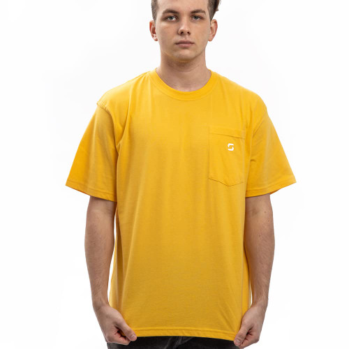 SHOHELL Pocket T Shirts for Men - Cotton Men's T-Shirts (as1, Alpha, 3X_l, Regular, Regular, Light Yellow)