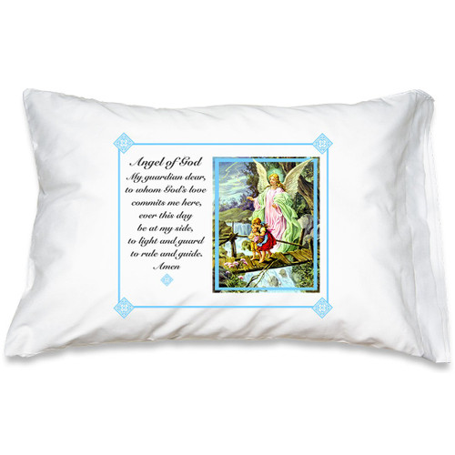 Traditional Guardian Angel - Blue