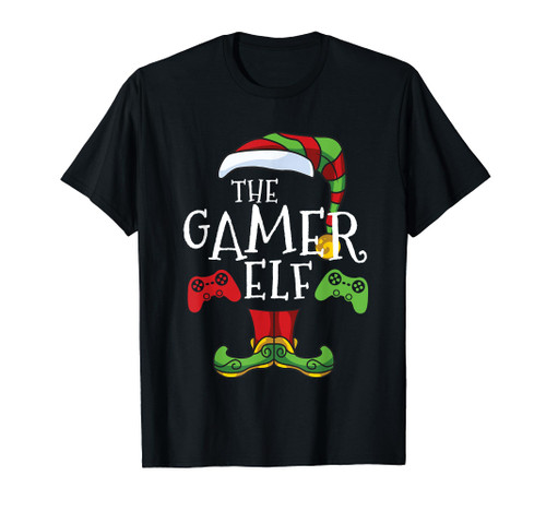 Gamer Elf Christmas Family Matching Funny I'm The Gaming Elf T-Shirt