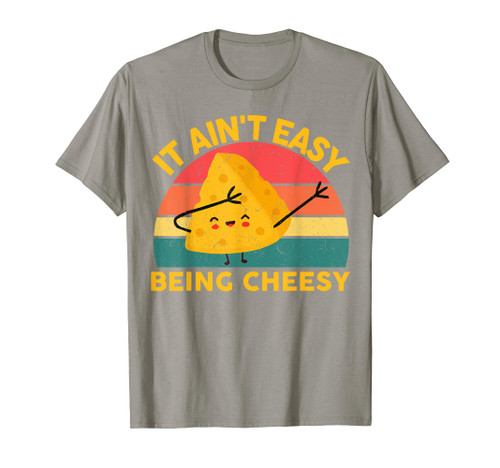 Cheese shirt it aint easy being cheesy funny kids boys men T-Shirt