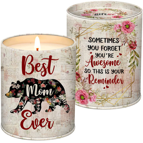 Gifts for Mom from Daughter, Son - Best Mom Ever Gifts - Mom Gifts from Daughters - Christmas Birthday Gifts for Mom - Great Mother Gifts, Presents for Mom - Mom Candles 10Oz