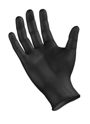 Nitrile Black Gloves, Medium, Powder-Free, 6 Mil, SemperForce - BKNF103, Box of 100