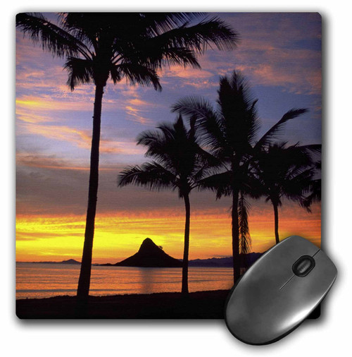 3dRose LLC 8 x 8 x 0.25 Inches Chinamans Hat Kaneohe Bay Oahu Hawaii Douglas Peebles Mouse Pad (mp_89539_1)