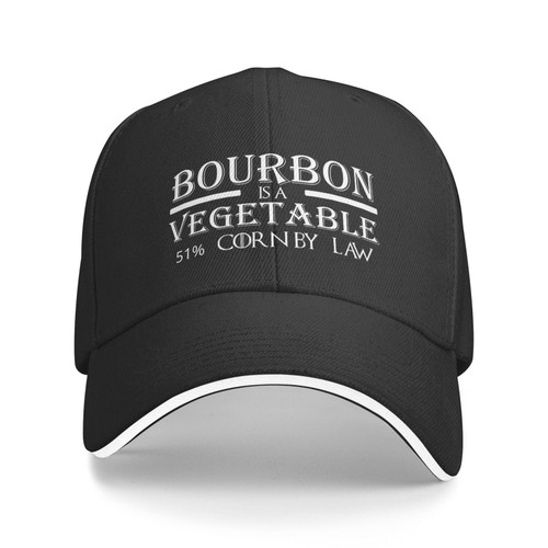 Philysonic Funny Hat Bourbon is A Vegetable 51% Corn by Law Hat for Women Baseball Hats with Design Cap Black