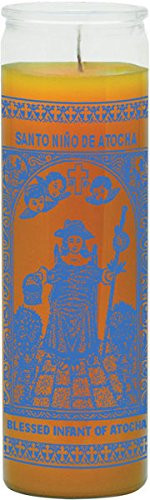 INDIO Child of Atocha Gold Candle - Silkscreen 1 Color 7 Day