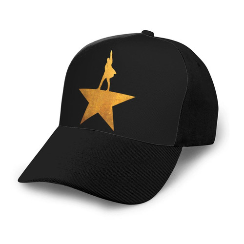 Hamilton The Musical Baseball Cap Hip Hop Athletic Curved Brim Baseball Hat Cap Dad Hats for Men Women Black