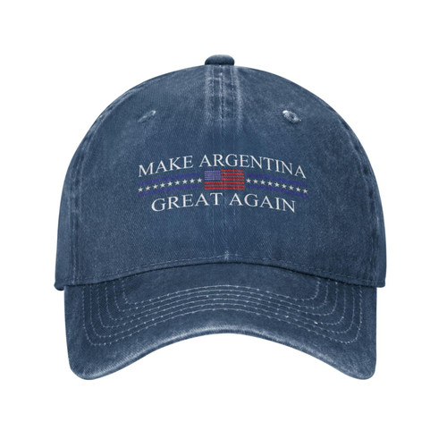 Ositerpz Make Argentina Great Again Hat for Men Baseball Caps Trendy Cap Navy Blue