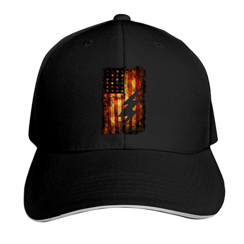 DARLEKS Electrician USA Flag American Electrician Dad Hat Baseball Cap Adjustable Snapback Hip Hop Cotton Baseball Cap Trucker's Hat Black