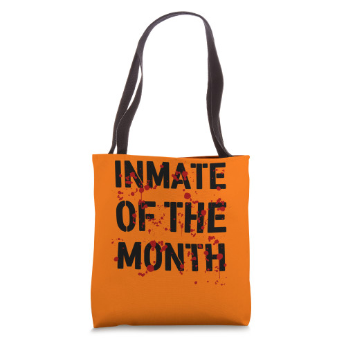 Prison Jail Inmate Prisoner Of The Month Halloween Costume Tote Bag Prison Jail Inmate Prisoner Of The Month Halloween Costume Tote Bag