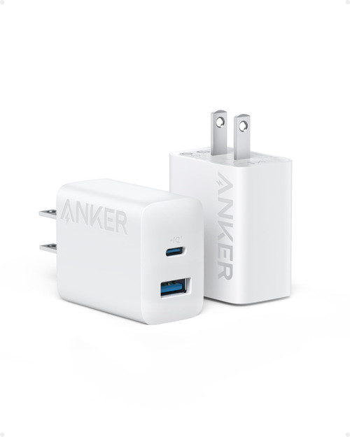 iPhone 15 Charger, Anker USB C Charger, 2-Pack 20W Dual Port USB Fast Wall Charger, USB C Charger Block for iPhone 15/15 Pro/15 Pro Max/14/13/12, Pad Pro/AirPods and More(Cable Not Included)