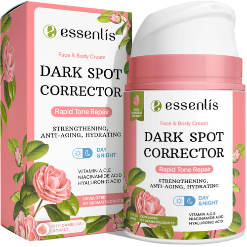 ESSENLIS Dark Spot Remover for Face, Body, Underarms, Armpit, Knees, Elbows, Sensitive Area, Dark Spot Corrector for Women and Men, Hyperpigmentation Treatment, Acne Spot Treatment, 1.7 Fl Oz ESSENLIS Dark Spot Remover for Face, Body, Underarms, Armpit, Knees, Elbows, Sensitive Area, Dark Spot Corrector for Women and Men, Hyperpigmentation Treatment, Acne Spot Treatment, 1.7 Fl Oz