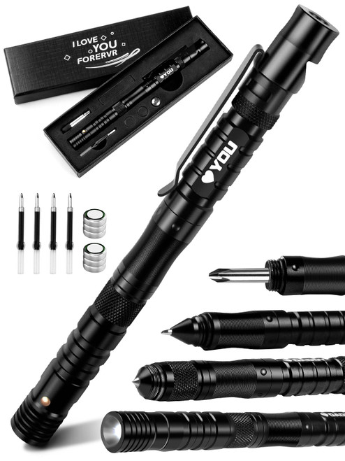 Gifts for Men Cool Gadgets for Men, 12 in 1 Multi-Tool Pen, Birthday Gifts for Men, Gifts for Boyfriend Him, Dad Gifts from Daughter, Christmas Gifts Stocking Stuffers for Men Husband Grandpa