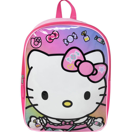Fast Forward Hello Kitty 15" Backpack with Plain Front Fast Forward Hello Kitty 15" Backpack with Plain Front