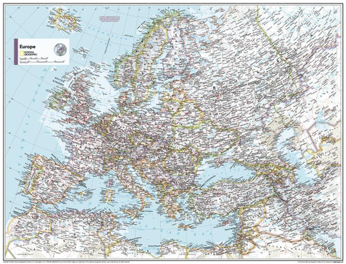 National Geographic Maps: Europe Political Wall Map - Compact - 21.5 x 16.25 inches - Front Lamination National Geographic Maps: Europe Political Wall Map - Compact - 21.5 x 16.25 inches - Front Lamination