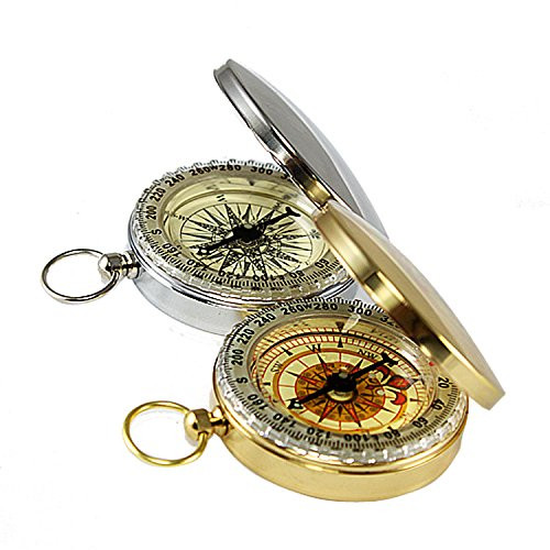 Old Fashioned Camping Survival Military Compass | Pocket Watch-Style Luminous Compass for Hiking Camping Hunting Climbing