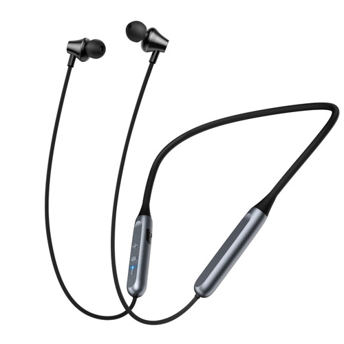 Bigtruely Wireless-Earbuds-Bluetooth-Headphones-Neckband in-Ear, Magnetic Earphones Built-in Microphone,12H Listening Time Bass Waterproof Neck Ear Buds for Running Cycling Gym Sport Workout, Black