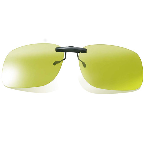 UpaClaire Night Vision Glasses Clip-On Yellow-Green Anti-Glare High-Definition Vision Foggy Rainy Used for Safe Driving Fishing Glasses Reduce Eye Fatigue Ultra-Lightweight for Men and Women