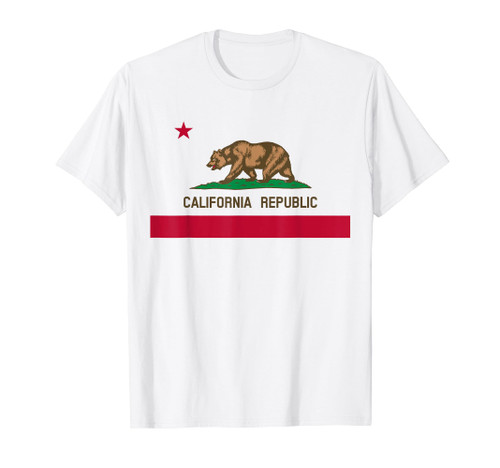 California Republic Flag Patriotic State Travel USA T-Shirt