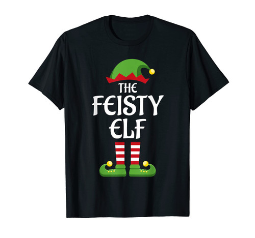 Feisty Elf Family Matching Group Christmas T-Shirt