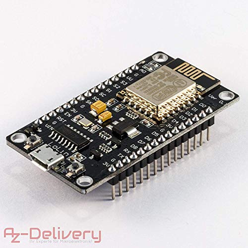 AZDelivery ????? NodeMcu WiFi Lua Lolin V3 ESP8266 ESP-12E Development Board with CH340 Including Free eBook!