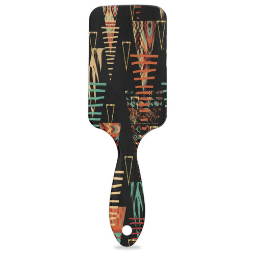 Geometric Triangle Texture Paddle Hair Brush Air Cushion Combs Anti-Static Comb Hair Brush 8.66 * 2.75 IN Soft Scalp Massage Brush for Women and Men