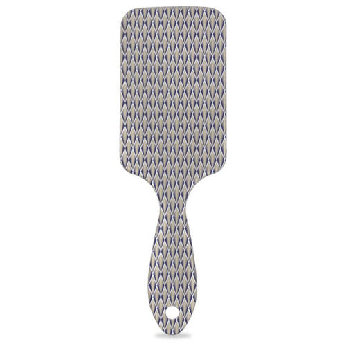 Rhombus Triangle Lines Paddle Hair Brush Air Cushion Combs Anti-Static Comb Hair Brush 8.66 * 2.75 IN Soft Scalp Massage Brush for Women and Men