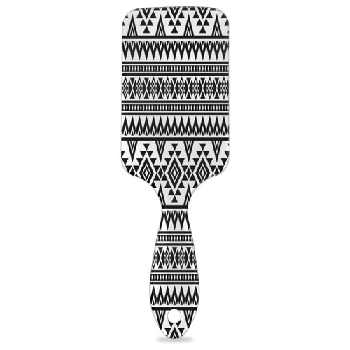 Aztec Geometric Paddle Hair Brush Air Cushion Combs Anti-Static Comb Hair Brush 8.66 * 2.75 IN Soft Scalp Massage Brush for Women and Men