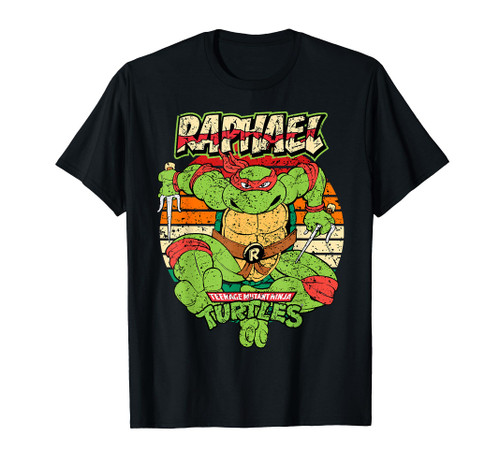 Mademark x Teenage Mutant Ninja Turtles - Teenage Mutant Ninja Turtles Raphael Ready For Action Sunset T-Shirt Mademark x Teenage Mutant Ninja Turtles - Teenage Mutant Ninja Turtles Raphael Ready For Action Sunset T-Shirt