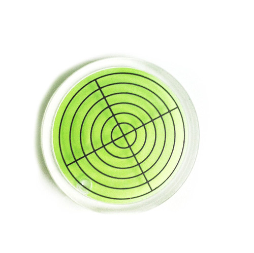 Driak 3PC 32mm Accuracy Green Bullseye Round Bubble Level Bubble Spirit Leveler Surface Leveler