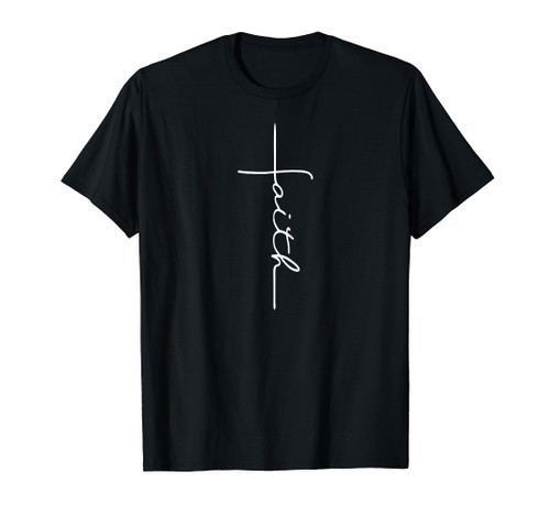 Faith Cross T-Shirt Christian T Shirt for Men Women Kids T-Shirt