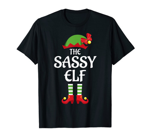 Sassy Elf Family Matching Group Christmas T-Shirt