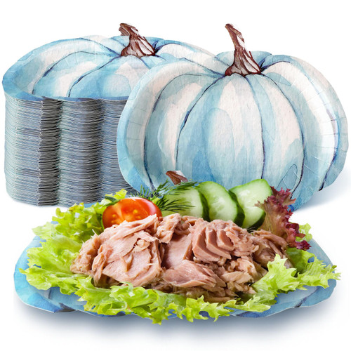 Yaomiao 100 Pcs Blue Pumpkin Paper Plates Fall Disposable Plates Maroon Paper Plates Thanksgiving Harvest Party Dinner Plates Teal Paper Plates for Holiday Catering Events Dinning Party Favors Yaomiao 100 Pcs Blue Pumpkin Paper Plates Fall Disposable Plates Maroon Paper Plates Thanksgiving Harvest Party Dinner Plates Teal Paper Plates for Holiday Catering Events Dinning Party Favors