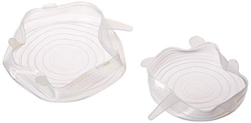 CTG, Luciano Collection, 2-pc Silicone Sealing Lid Set, 8.5 x 8.5 inches, Clear
