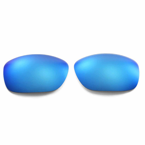 Walleva Ice Blue Coated Polarized Replacement Lenses for Oakley Pit Bull (OO9127 Series) Sunglasses