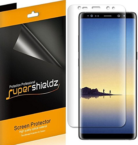 Supershieldz [2-Pack] for Samsung Galaxy Note 8 Screen Protector, (PET) High Definition Clear Shield - Lifetime Replacement