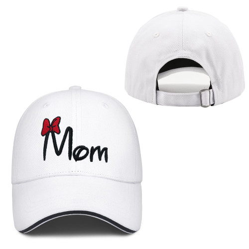 Cute Bow Mom Hat White Mama Hat Adjustable Baseball Cap Embroidered Dad Hats for Women Mothers Mommy Wife Mrs Cute Bow Mom Hat White Mama Hat Adjustable Baseball Cap Embroidered Dad Hats for Women Mothers Mommy Wife Mrs