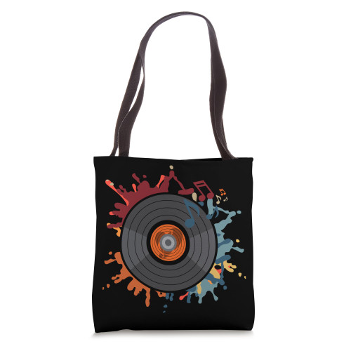 Retro Vinyl LP Records - Vintage Vinyls Tote Bag