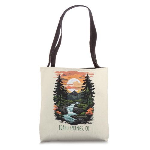 Idaho Springs Colorado USA Retro Mountain Vintage Style Tote Bag