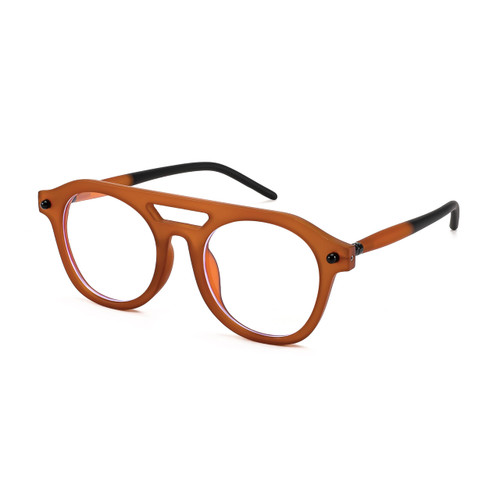 FEISEDY 70s Aviator Blue Light Blocking Glasses Square Pilot Frame Anti Glare Computer Glasses Women Men B0052