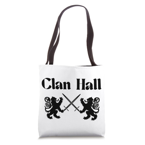 Clan Hall Scottish swords Lion Tote Bag