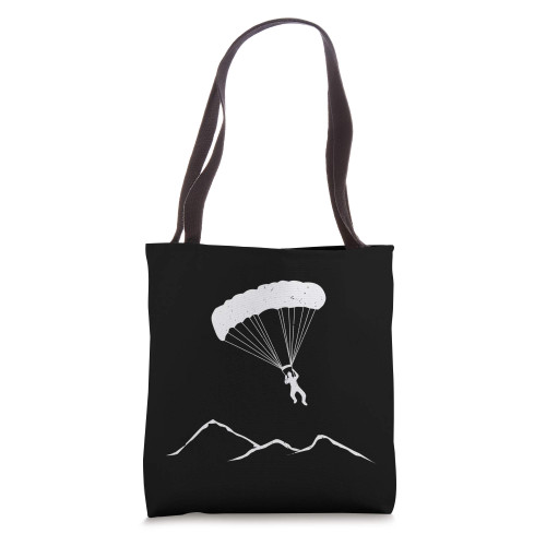 Paraglider Hike and Fly - Paragliding Mountain with Wanderer Tote Bag