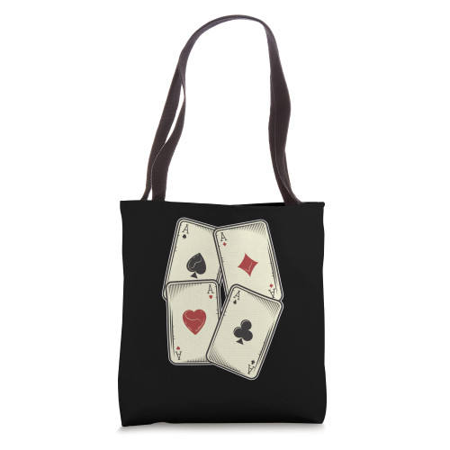 Poker Texas Hold'Em Cards - Gambler Gambling Casino Gambler Tote Bag Poker Texas Hold'Em Cards - Gambler Gambling Casino Gambler Tote Bag
